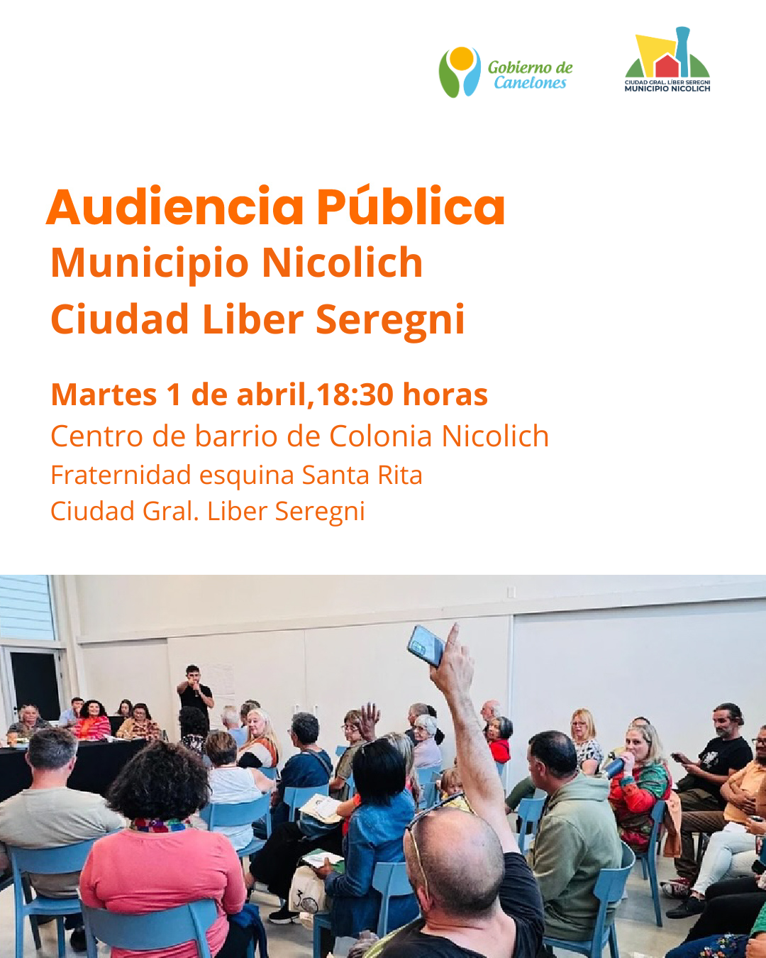 AUDIENCIAS PÚBLICAS EN EL MUNICIPIO NICOLICH-CIUDAD GRAL. LIBER SEREGNI.