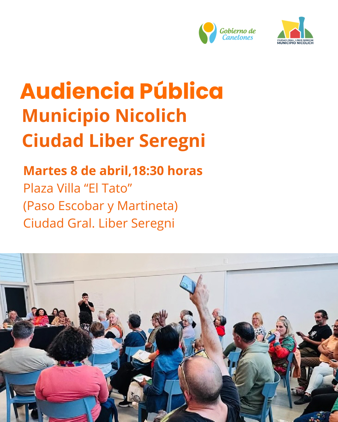 AUDIENCIAS PÚBLICAS EN EL MUNICIPIO NICOLICH-CIUDAD GRAL. LIBER SEREGNI.