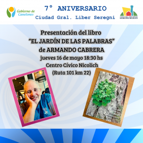 PRESENTACIÓN DEL LIBRO "EL JARDÍN DE LAS PALABRAS" DE ARMANDO CABRERA.