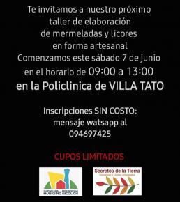 NUEVO TALLER DE MERMELADAS Y LICORES ARTESANALES. NUEVO TALLER DE MERMELADAS Y LICORES ARTESANALES.