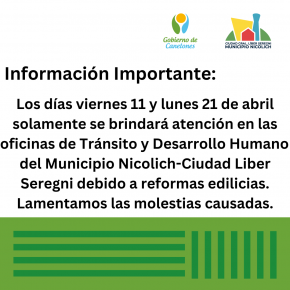 INFORMACIÓN IMPORTANTE. INFORMACIÓN IMPORTANTE.