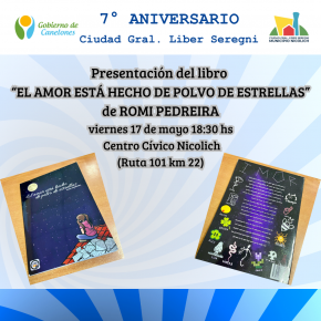 PRESENTACIÓN DEL LIBRO "EL AMOR ESTÁ HECHO DE POLVO DE ESTRELLAS" DE ROMI PEDREIRA.